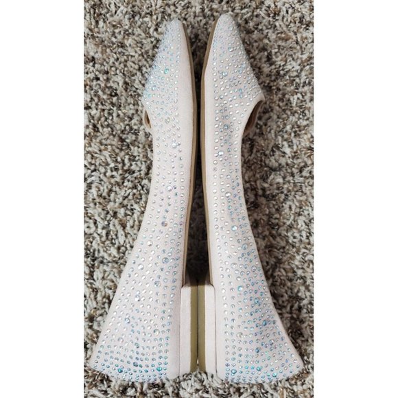 Big Buddha Sparkly Pink Pointed Toe Slip On Flats Sz 11 - Picture 7 of 10